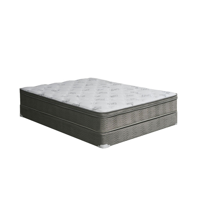 ALEKSA White, Gray 11" Euro Top Mattress, Cal.King image